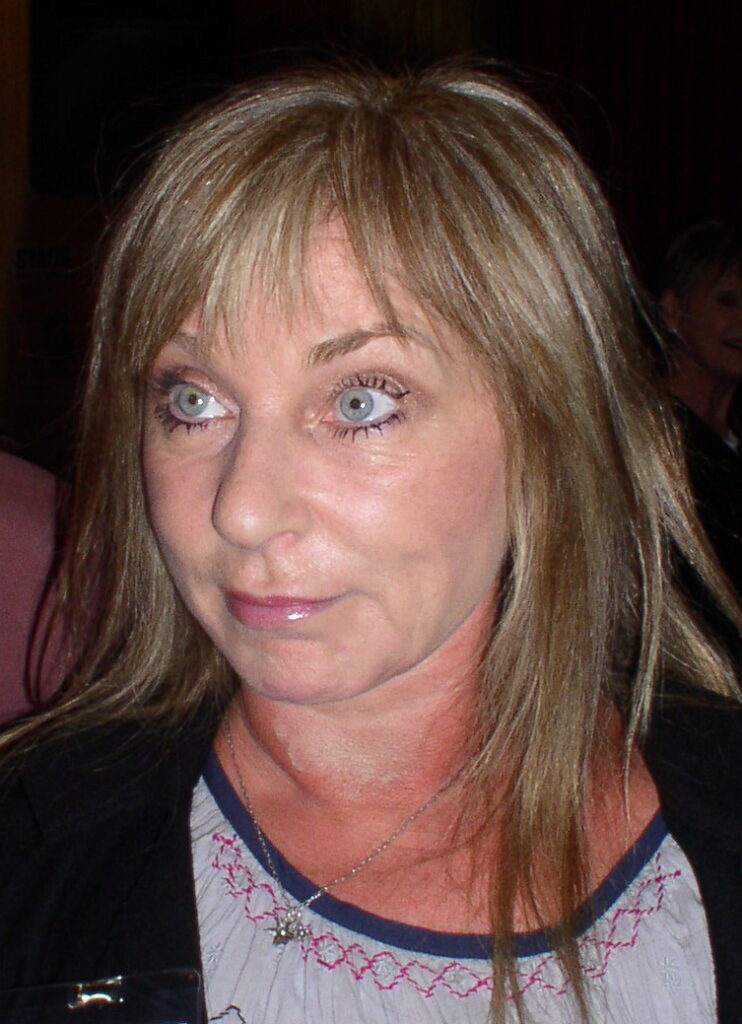 Comedian photographed at a media event