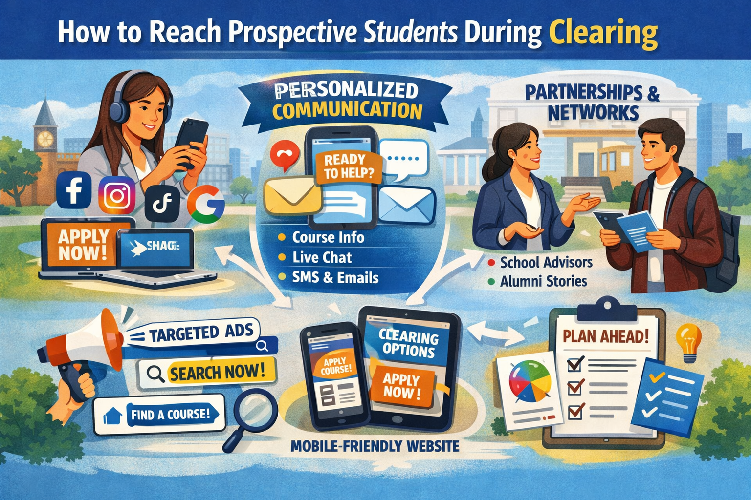 How to Reach Prospective Students During Clearing 