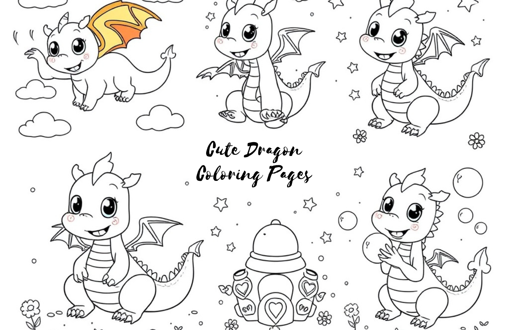 Cute Dragon Coloring Pages: All You Need to Know About Cute Dragon Coloring Pages for Kids, Fantasy-Inspired Cute Dragon Designs, Baby Dragon Coloring Sheets, And Much More