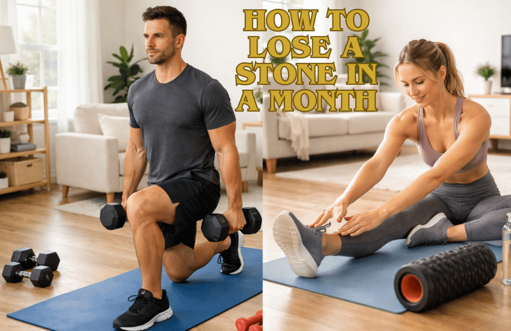 How To Lose a Stone in A Month: Complete Guide to Proven Diet & Workout Plan That Works, Meal Plan, Tips, Results, Weekly Schedule & Fat Loss Secrets